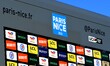 The logo of the Paris-Nice cycling race appears on stage 5 between Cormoranche-sur-Saone a...