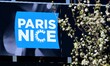 The logo of the Paris-Nice cycling race appears on stage 5 between Cormoranche-sur-Saone a...
