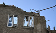 A residential building damaged by a Russian strike with guided aerial bombs is seen in Zap...
