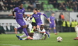 Bamidele Yusuf of Ferencvaros and Florian Grillitsch of SC Braga play in the Europa League...