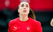 Ayse Cora Yamaner of Turkey looks on before the Women's World Cup 2026 Qualifier between T...