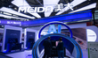 Fairgoers are seen at the Meida booth at the SNEIC Expo Center in Shanghai, China, on Marc...