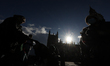 Big Ben and the Palace of Westminster are seen on the street in London, United Kingdom, on...