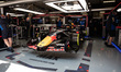 Oracle Red Bull Racing car #3 is in the garage at the 2026 Formula 1 Chinese Grand Prix, r...