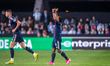 Endrick of Lyon celebrates his goal during the UEFA Europa League 2025/26 Round of 8 MD1 m...