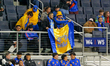 Tigres UANL fans appear during the Concacaf Champions Cup Round One, First Leg between FC...