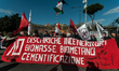 People participate in the protest by the Castelli Romani and Albano area committees agains...