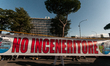 People participate in the protest by the Castelli Romani and Albano area committees agains...