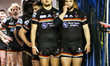 Bradford line up in the tunnel during the BetFred Super League match between Wigan Warrior...