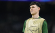 Phil Foden right winger of Manchester City and England during the warm-up before the UEFA...