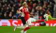 Omari Hutchinson of Nottingham Forest controls the ball during the UEFA Europa League Roun...