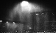 Heavy rain falls during the UEFA Europa League Round of 16, 1st Leg match between Nottingh...