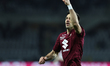Giovanni Simeone participates in the Serie A 2025-2026 match between Torino and Parma in T...