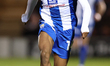 Kyreece Lisbie of Colchester United moves with the ball during the Sky Bet League 2 match...