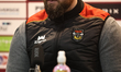 Kurt Haggerty attends a post-match press conference during the BetFred Super League match...