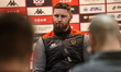 Kurt Haggerty attends a post-match press conference during the BetFred Super League match...