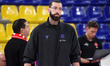 Tornike Shengelia stands at the end of the match between FC Barcelona and Hapoel IBI Tel A...