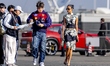 Formula 1 driver Charles Leclerc of Scuderia Ferrari HP and his wife Alexandra Saint Mleux...