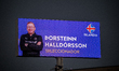 Thorsteinn Halldorsson, Iceland head coach, reacts during the 2027 FIFA Women's World Cup...