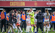 Cecilia Runarsdottir of Iceland scores during the 2027 FIFA Women's World Cup Qualifier ma...