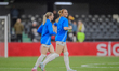 Glodis Viggosdottir of Iceland reacts during the 2027 FIFA Women's World Cup Qualifier mat...