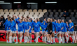 Dilja Zomers of Iceland warms up during the 2027 FIFA Women's World Cup Qualifier match be...