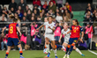 Sveindis Jonsdottir of Iceland plays during the 2027 FIFA Women's World Cup Qualifier matc...