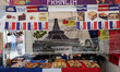 Various food products from France are sold at a stand at the World Fair held in the Extern...