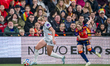 Hlin Elriksdottir of Iceland and Ona Batlle of Spain play during the 2027 FIFA Women's Wor...