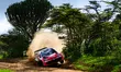 Driver Oliver Solberg and co-driver Elliott Edmondson of the team Toyota Gazoo Racing WRT...