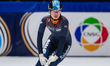 Melle van 't Wout of the Netherlands competes in the Men's 5000m Relay Quarterfinals durin...