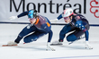 Melle van 't Wout of the Netherlands and Brandon Kim of the United States compete in the M...