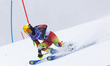 Andrea Rothfuss (GER) competes in the Women's Para Alpine Skiing Slalom on day eight of th...
