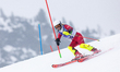 Laura STRENG (AUT) competes in the Women's Para Alpine Skiing Slalom on day eight of the M...