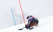 Hailey Griffin (USA) competes in the Women's Para Alpine Skiing Slalom on day eight of the...