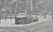 Snowfall occurs in Toronto, Ontario, Canada, on March 13, 2026. The storm is expected to d...