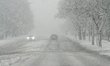 Snowfall occurs in Toronto, Ontario, Canada, on March 13, 2026. The storm is expected to d...