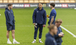Lewis Dobbin of Preston North End interacts with teammates before the Sky Bet Championship...