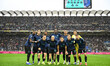 The lineup of FC Inter before the Italian Serie A football match between FC Internazionale...