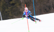 Varvara Voronchikhina of Russia competes in the Women's Para Alpine Skiing Slalom in Corti...
