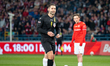 Referee Albert Rozycki officiates the game between Wisla Krakow and Miedz Legnica in Krako...