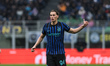 Francesco Pio Esposito of FC Internazionale is in action during the Serie A football match...