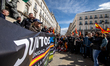 Officers of the National Police and members of the Civil Guard take part in a demonstratio...