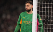 Manchester City goalkeeper Gianluigi Donnarumma during the Premier League match between We...