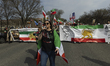 Iranian opposition supporters gather at the National Mall in Washington, D.C., United Stat...