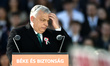 Viktor Orban, Prime Minister of Hungary, speaks during the state ceremony following the Pe...