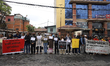 Demonstrators gather in Kathmandu, Nepal, on March 15, 2026, demanding the release of a re...