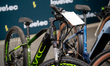 Lovelec electric bicycles are displayed at the Sport Expo in Krakow, Poland, on March 15,...