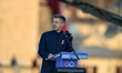 Peter Magyar, a prime ministerial candidate of Hungary, speaks during a rally of the Tisza...