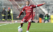 Coppolaro Mauro of SS Arezzo plays the ball during the SS Arezzo and AC Perugia Calcio Leg...